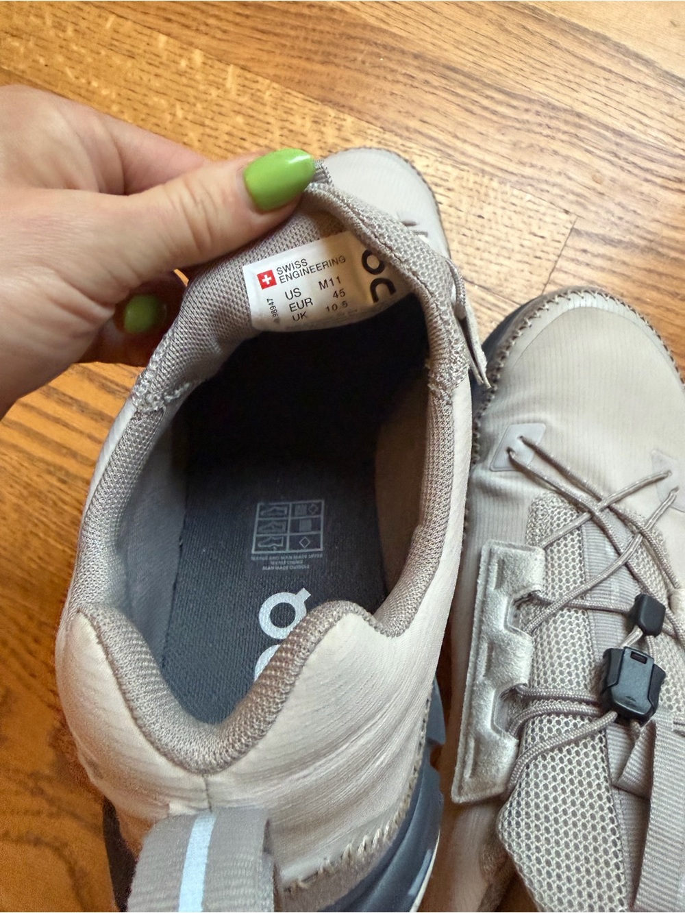 Men's ONcloudway Pearl Fog Casual trail running Sneakers - Taupe/Gray - Picture 6 of 6